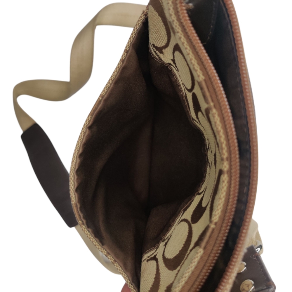 Coach Legacy Signature Stripe Swingpack Crossbody Bag - Picture 13 of 16